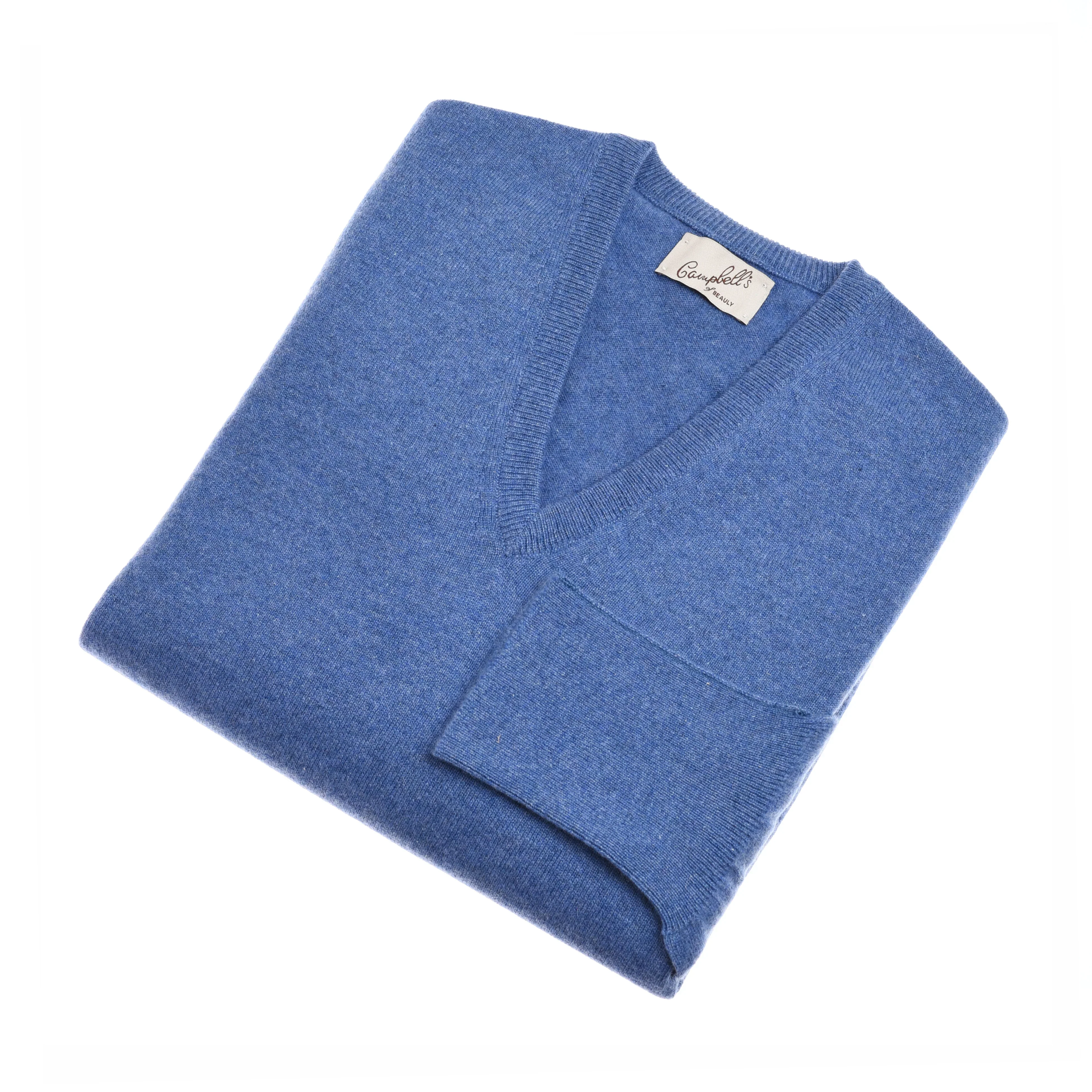 Auld Stock Cashmere V-Neck Jumper - Image 2