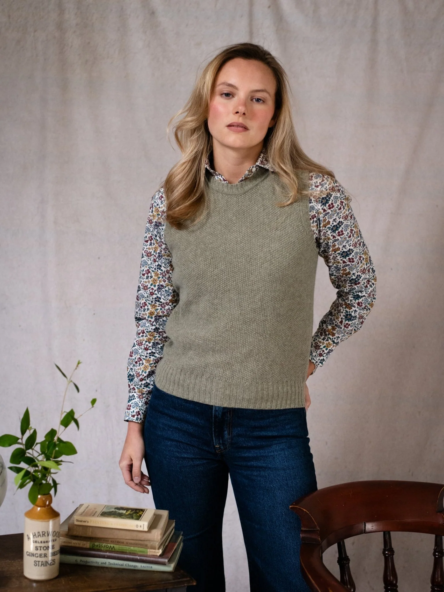 Moss Stitch Crew Tank - Image 5