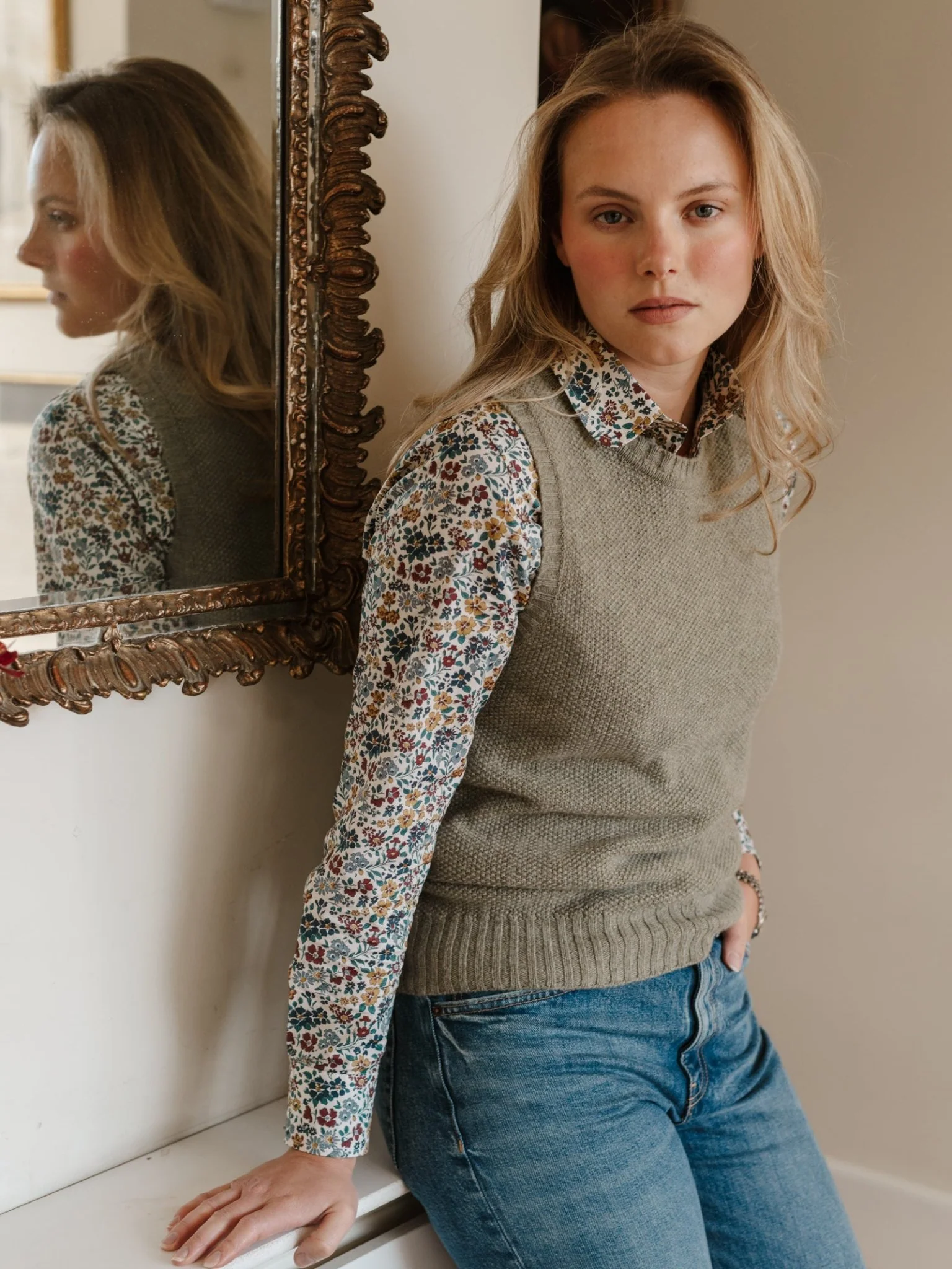 Moss Stitch Crew Tank - Image 6