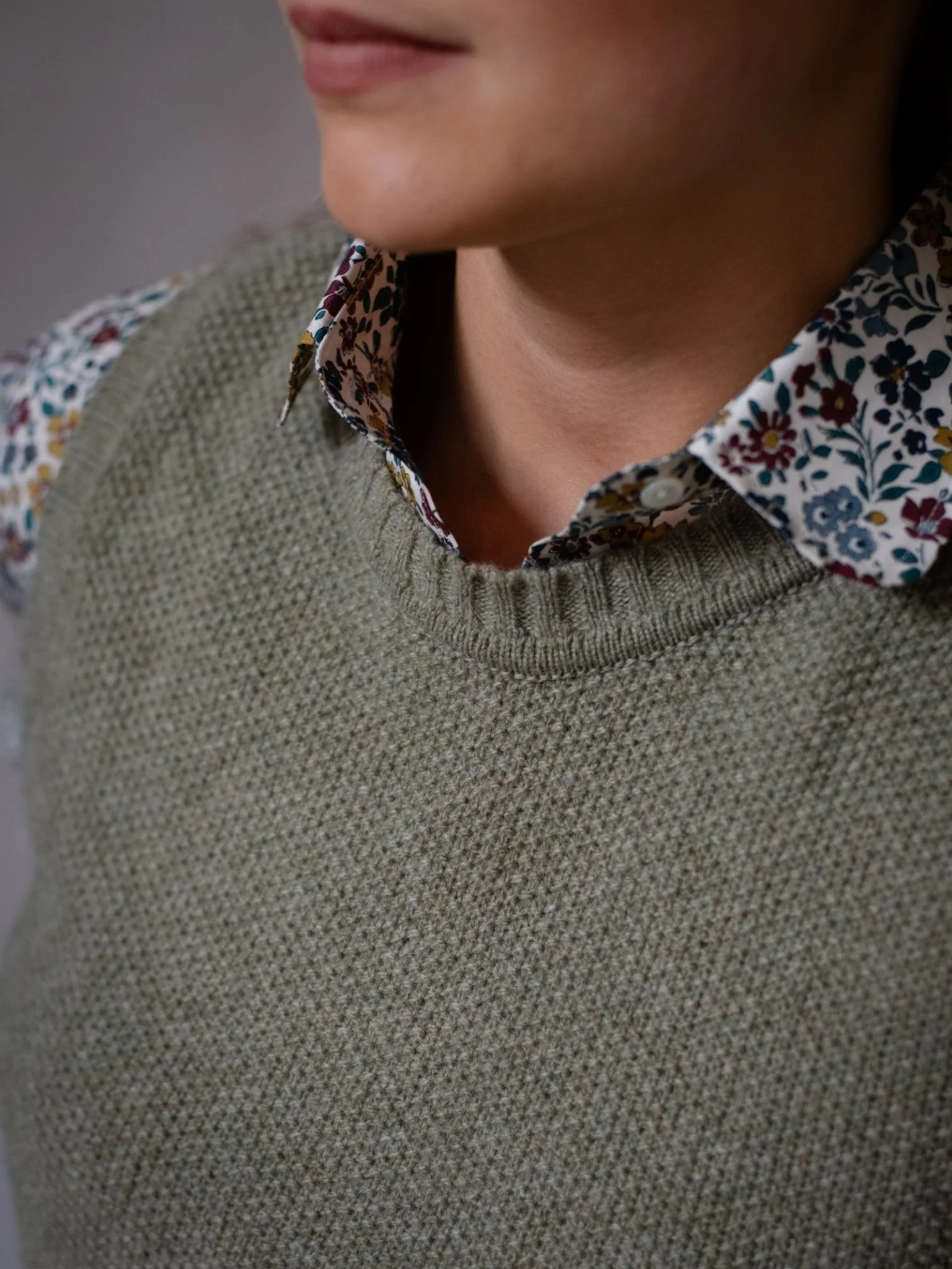 Moss Stitch Crew Tank - Image 7