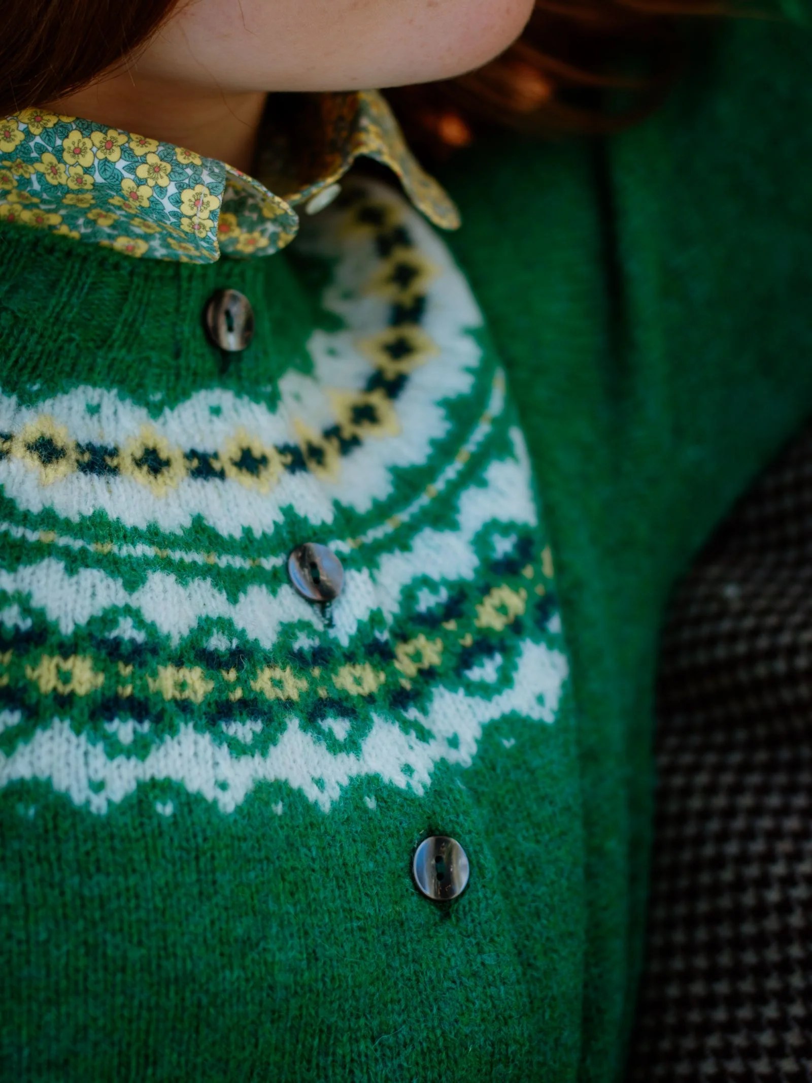 Auld Stock Shetland Fairisle Cardigan - Image 6