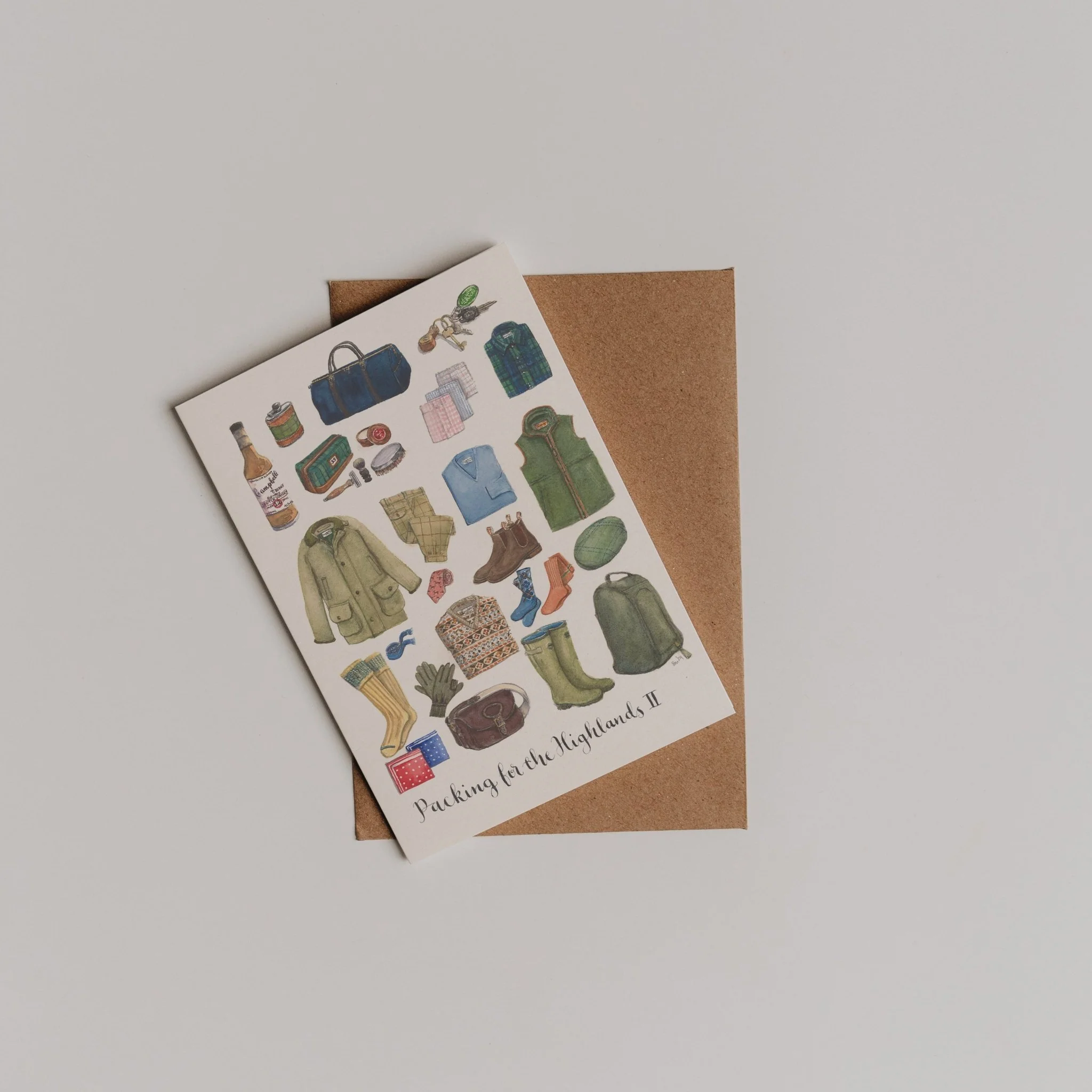 Packing for the Highlands 2 Greeting Card