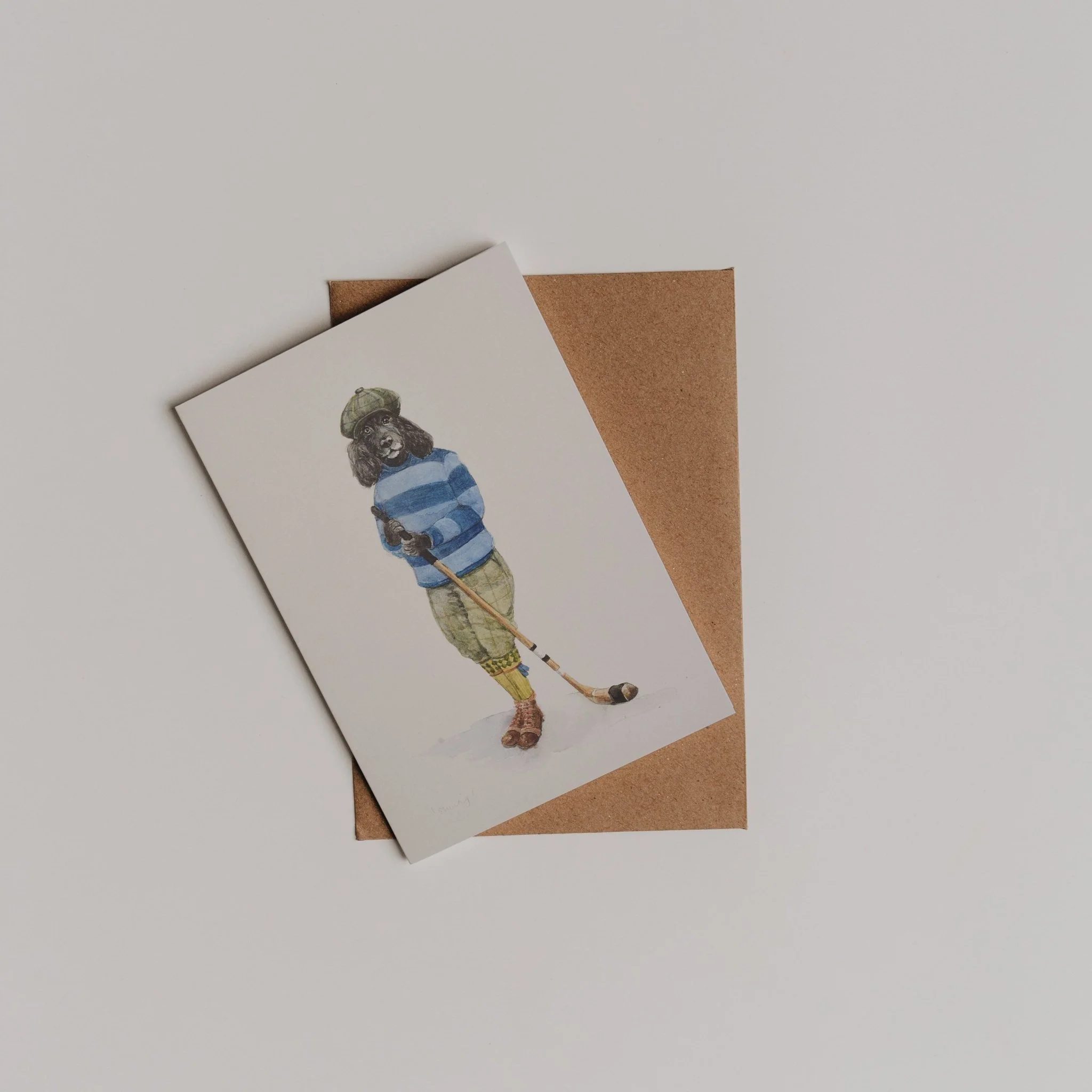 The Shinty Player Greeting Card