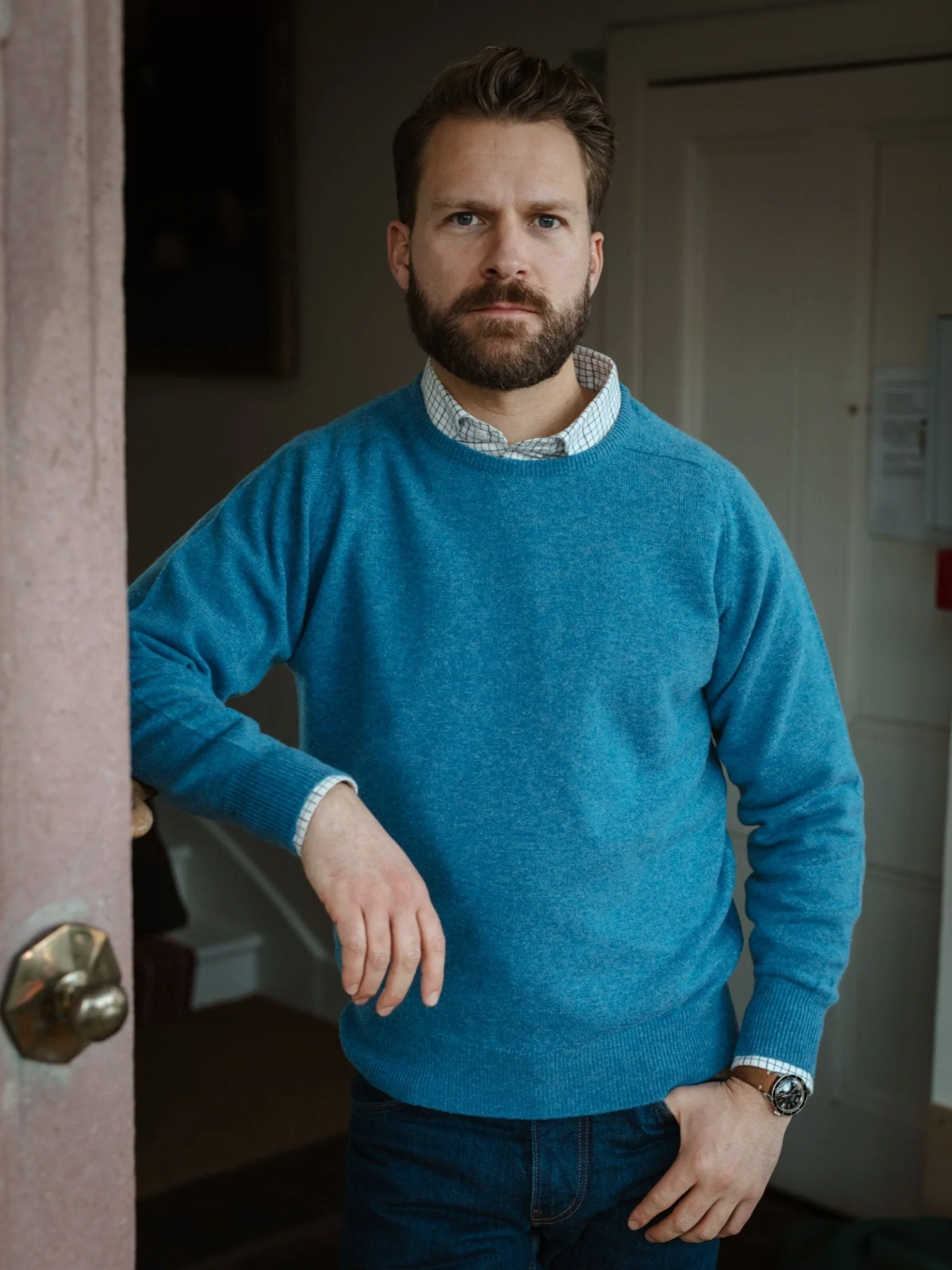 Lambswool Crew Neck Jumper - Image 11