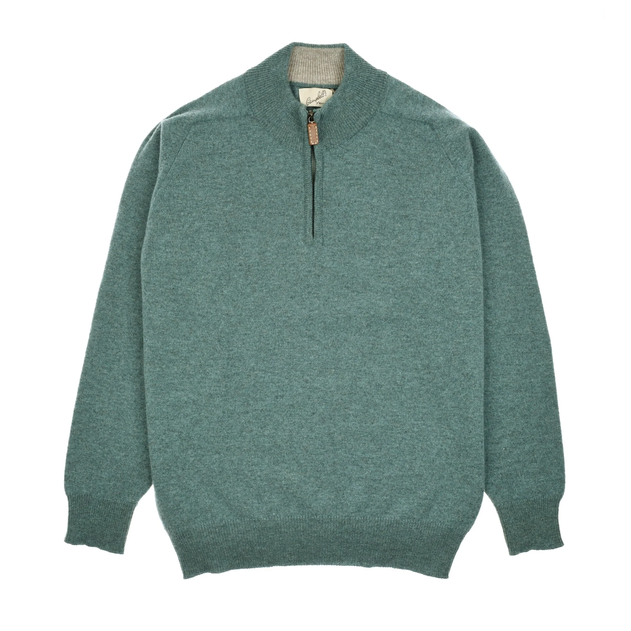 Lambswool Quarter Zip Jumper - Image 3