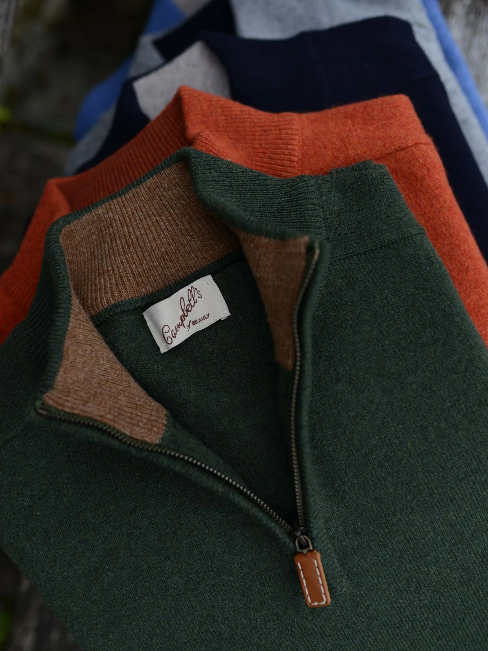 Lambswool Quarter Zip Jumper - Image 9