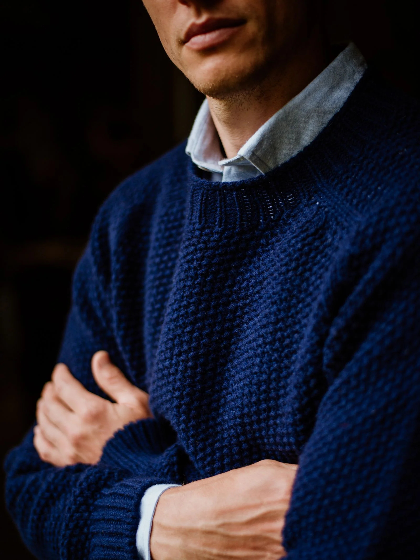 Auld Stock Moss Stitch Jumper - Image 3