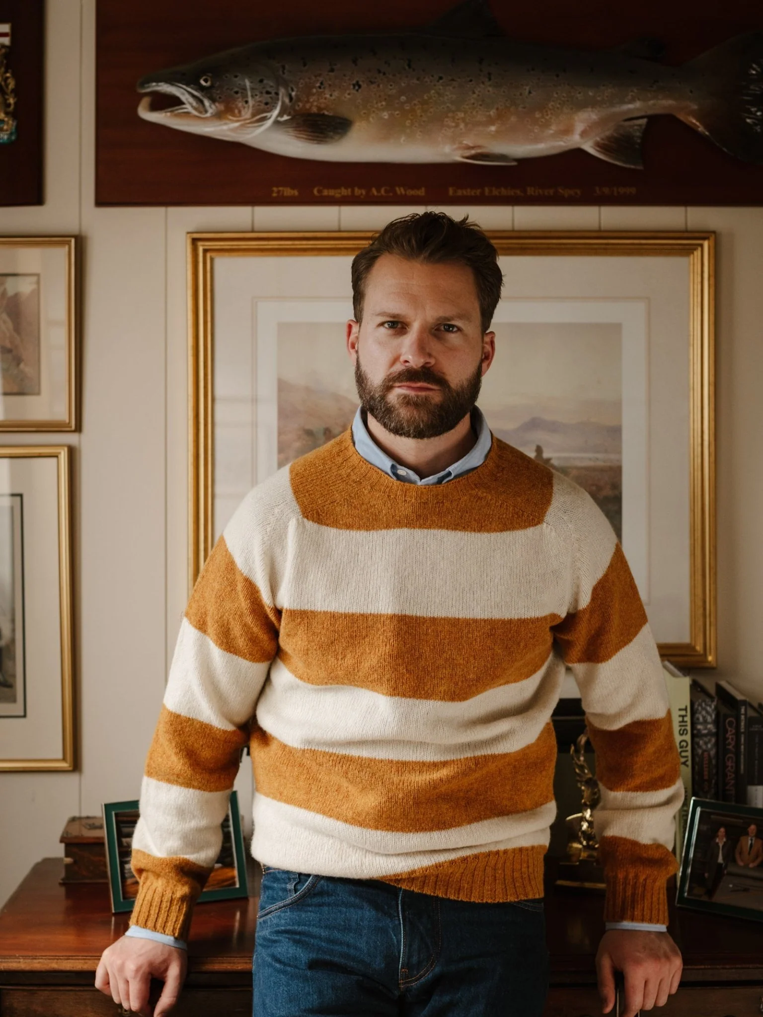 Shetland Stripe Crew Jumper - Image 2