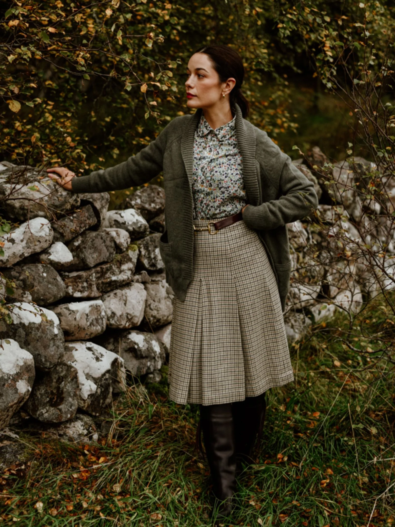 Cashmere Shawl Cardigan - Image 7