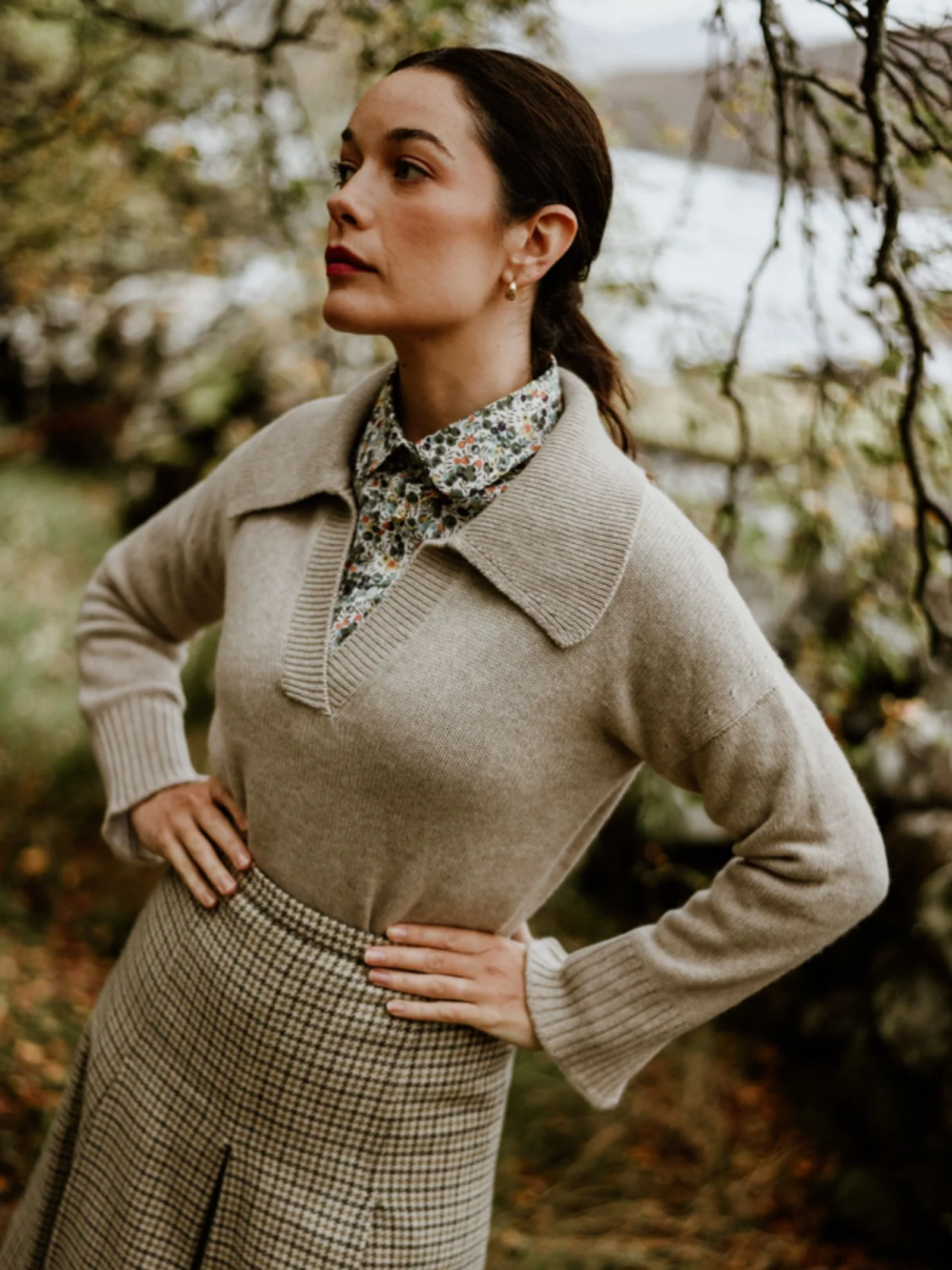 Auld Stock Cashmere Shirt Jumper - Image 3