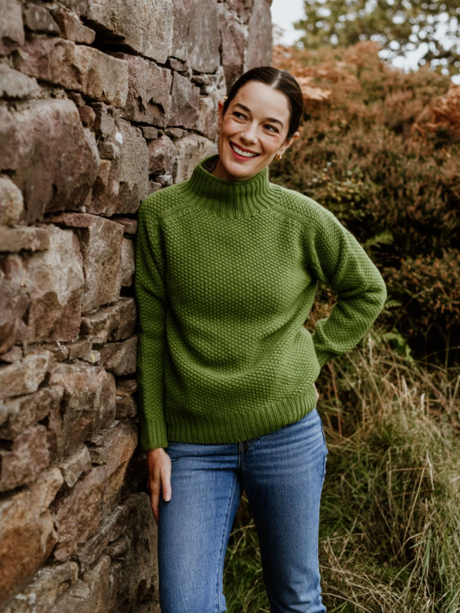 Chunky Moss Stitch Polo - Image 3
