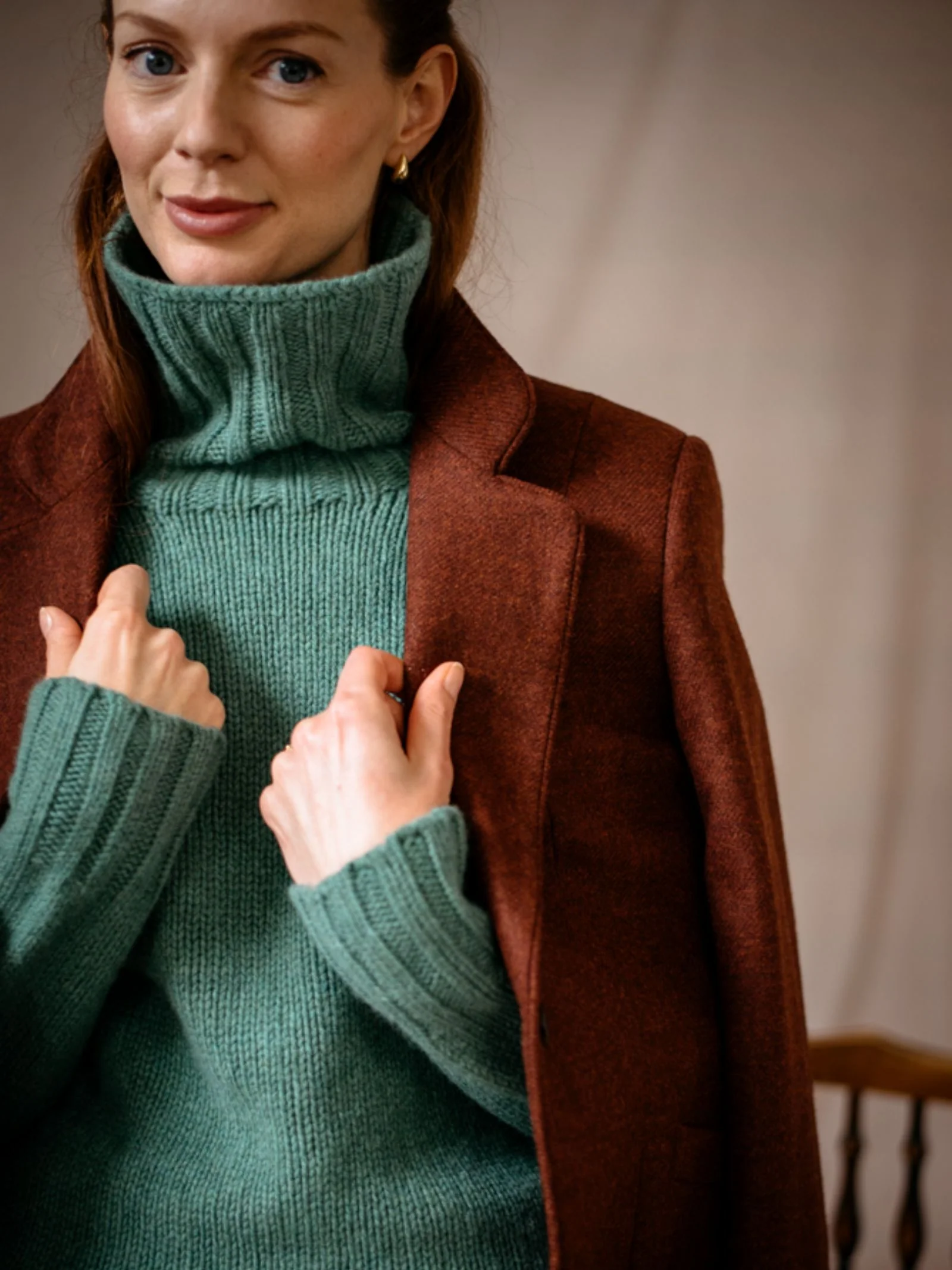 Chunky Roll Neck Sweater - Image 9