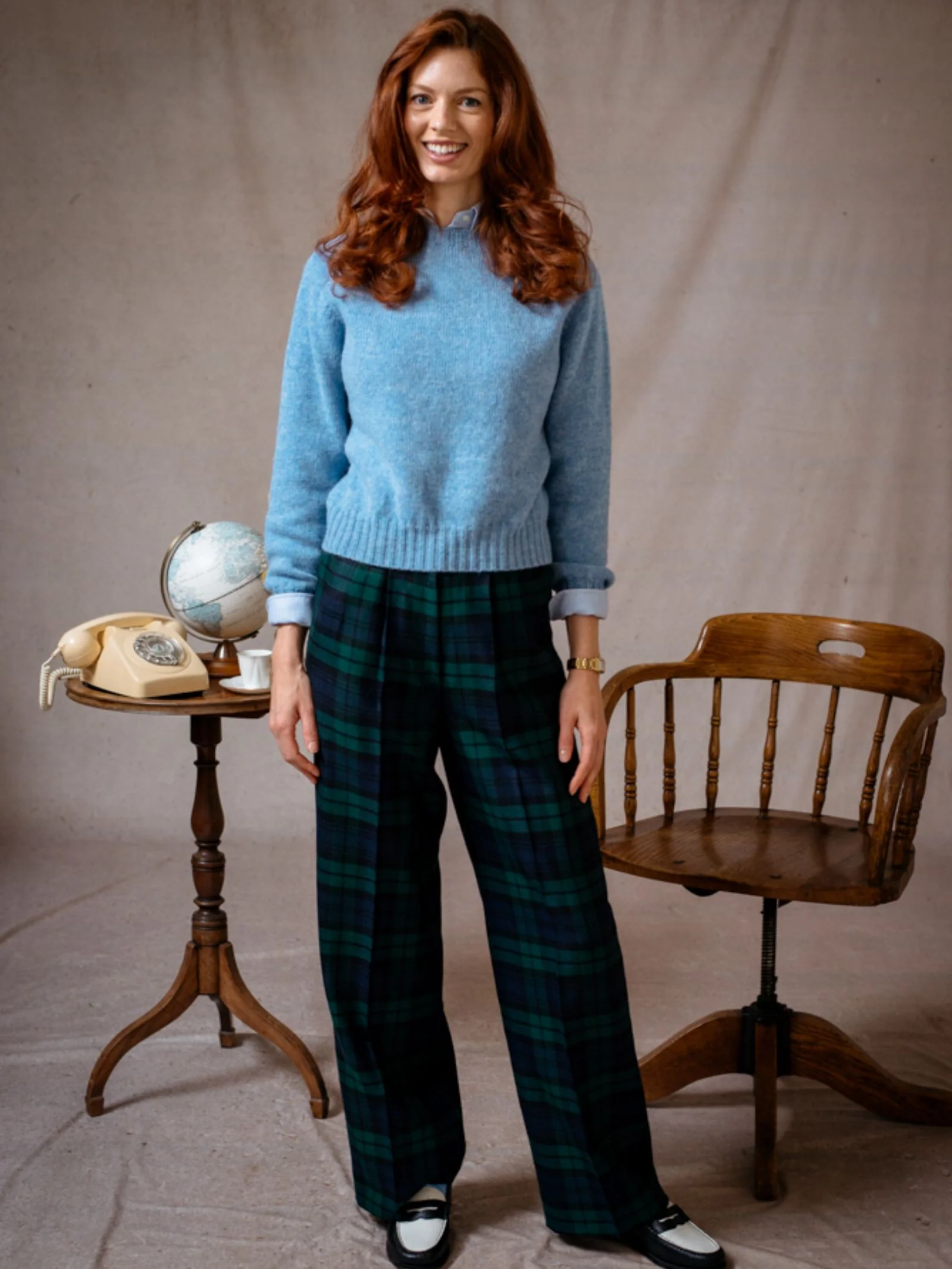 Auld Stock Cropped Shetland Jumper - Image 3