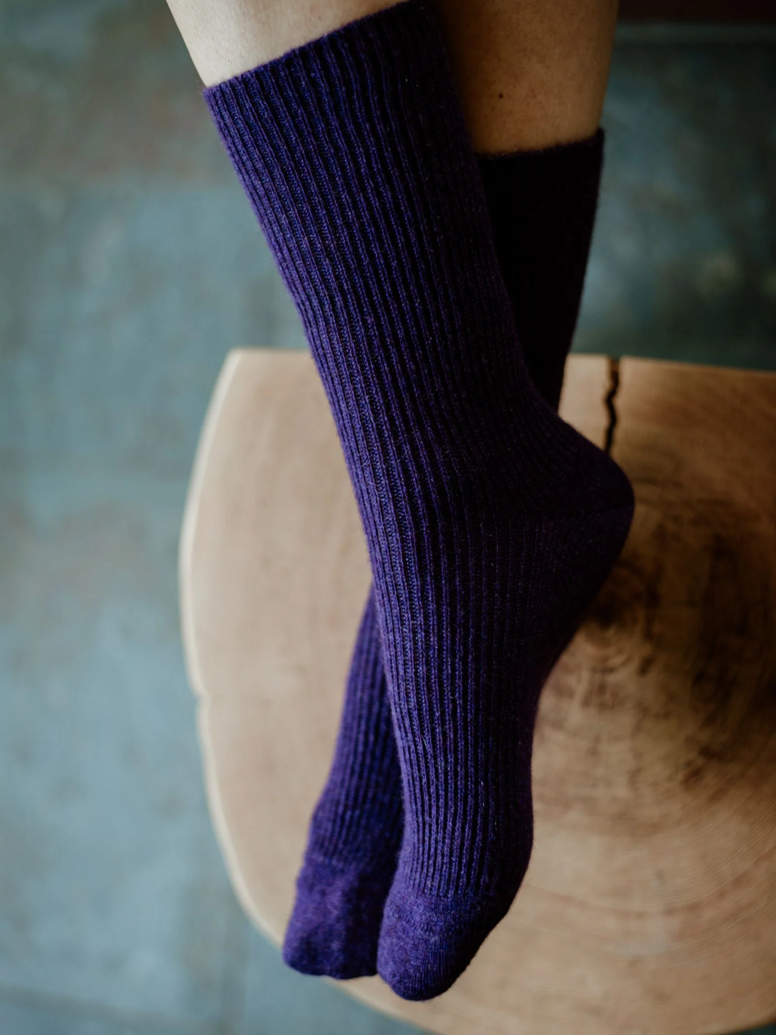 Plain Cashmere Socks - Image 3