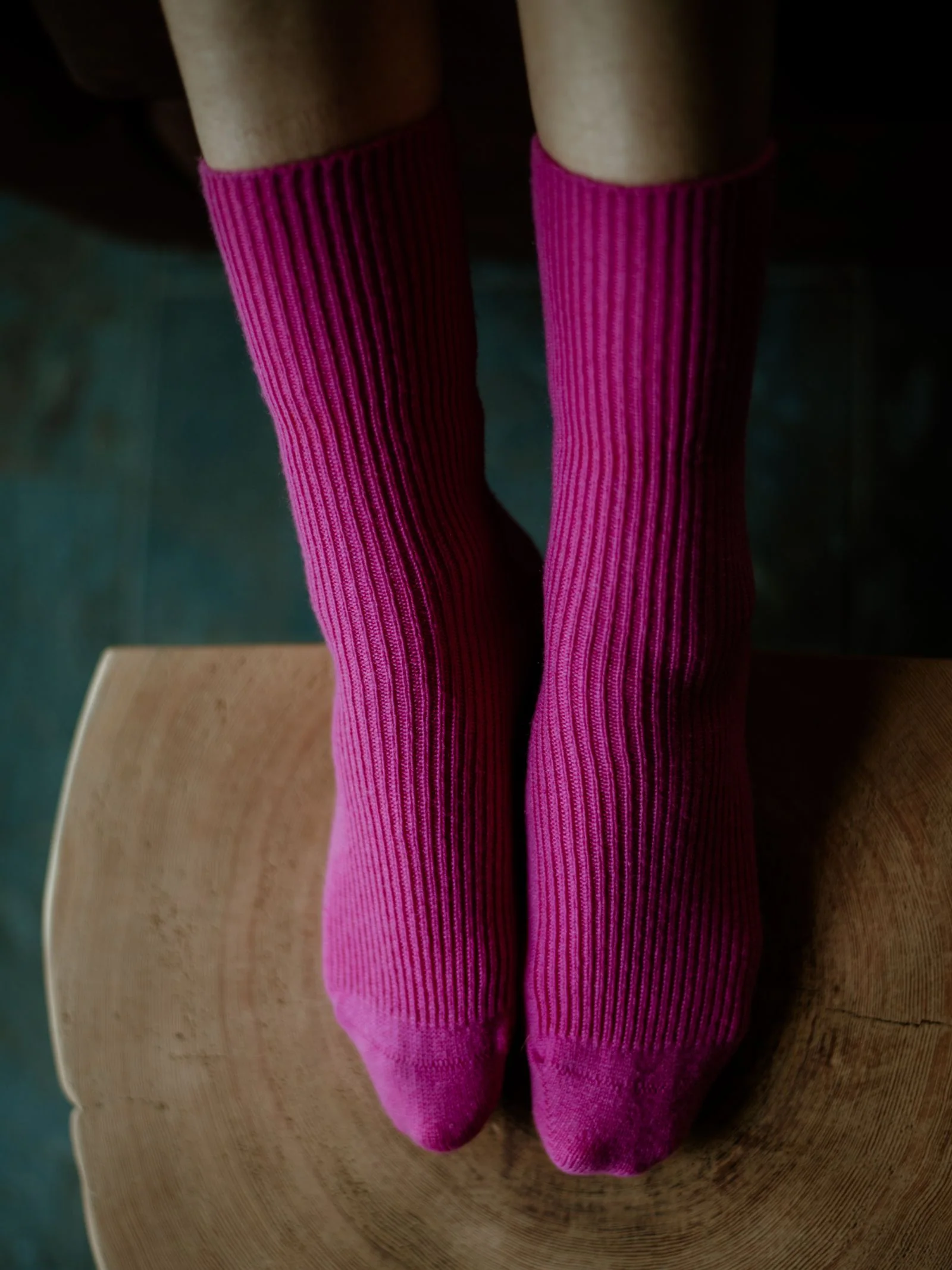 Plain Cashmere Socks - Image 5