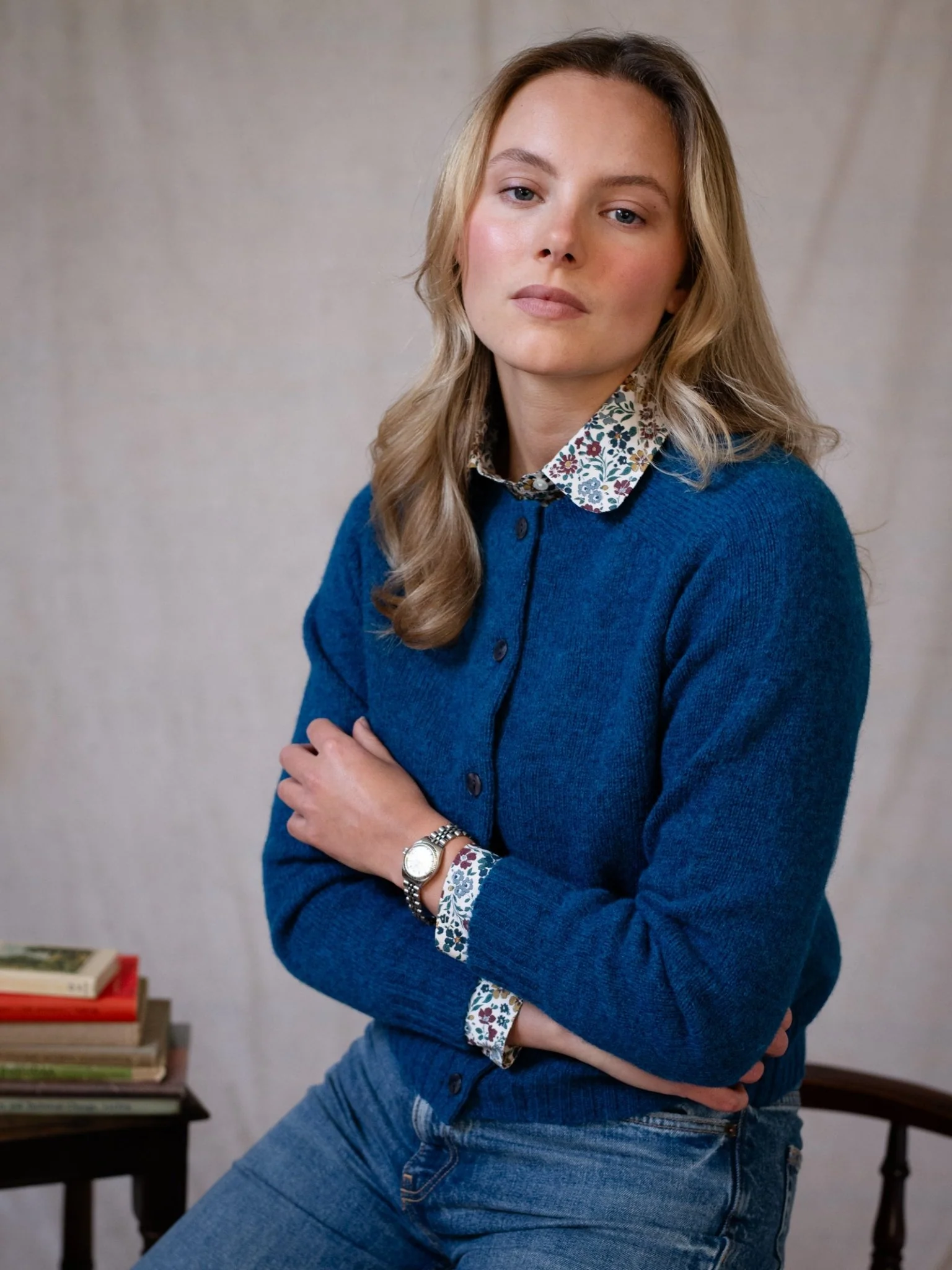 Shetland Cropped Cardigan - Image 2