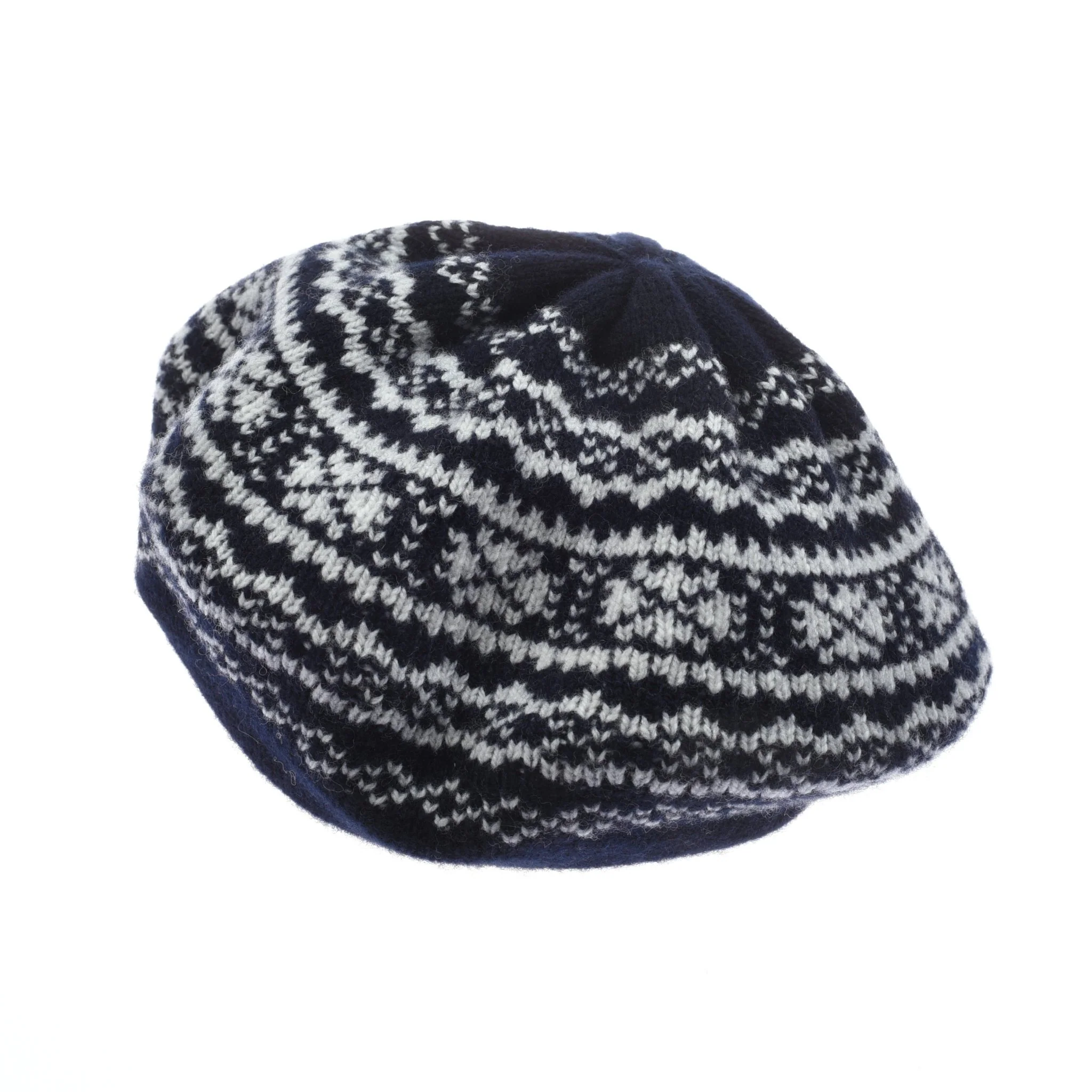 Two-Colour Fairisle Beret - Image 3