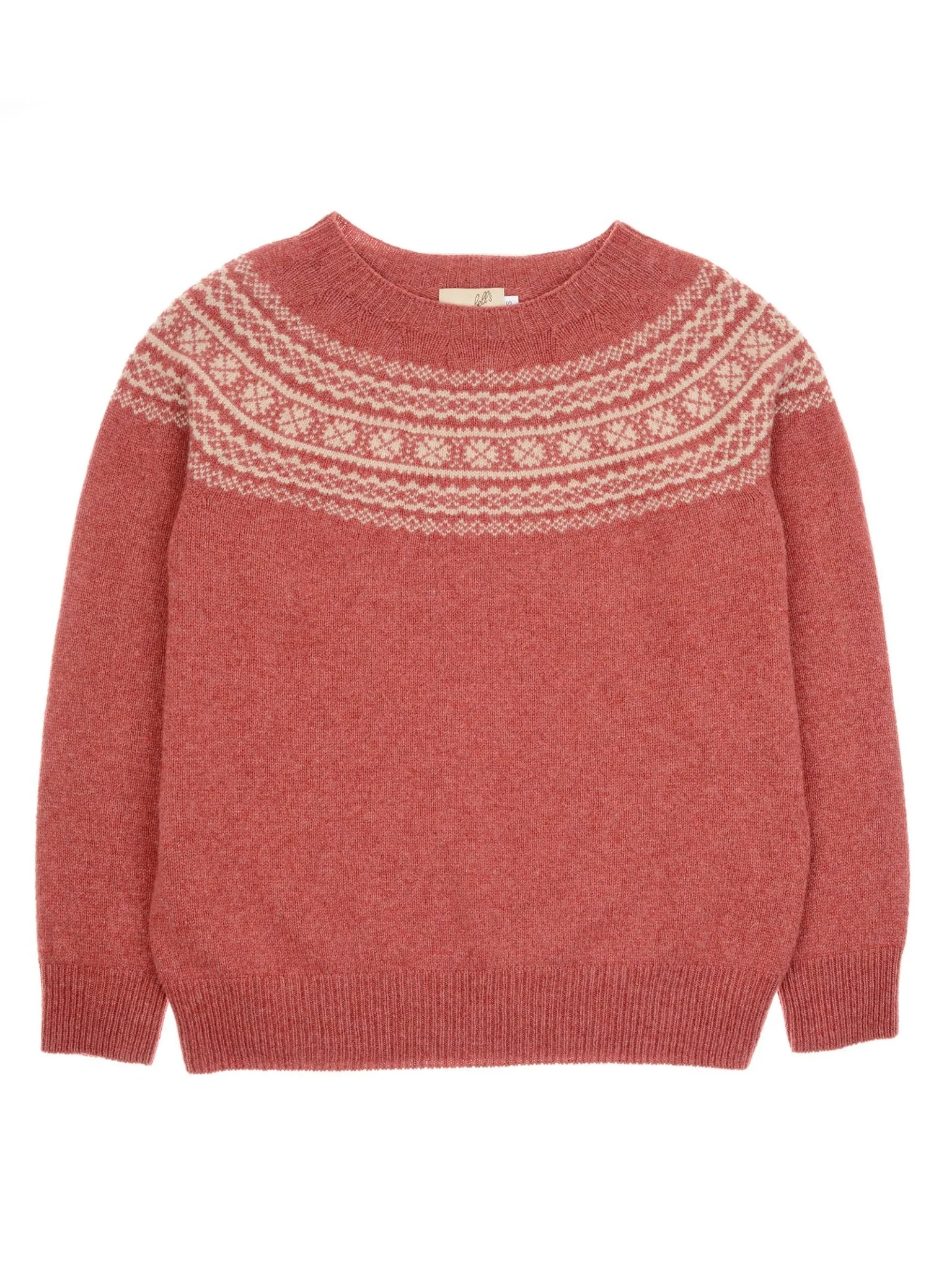Two-Colour Fairisle Yoke Jumper - Image 4