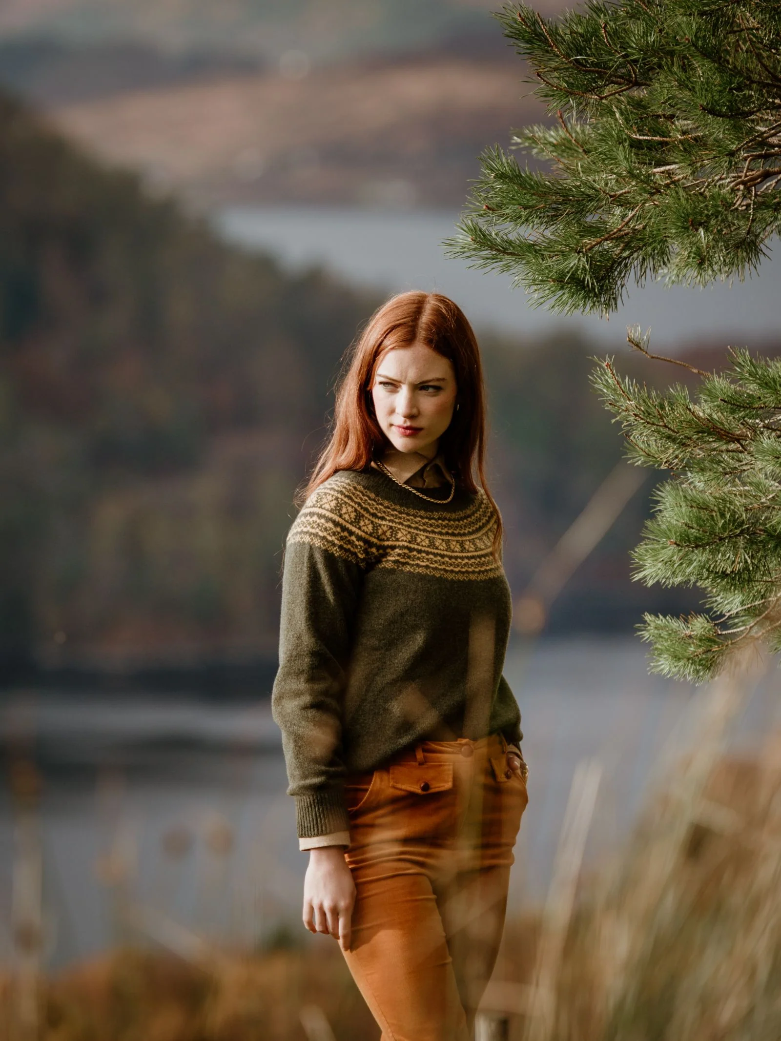 Two-Colour Fairisle Yoke Jumper - Image 5