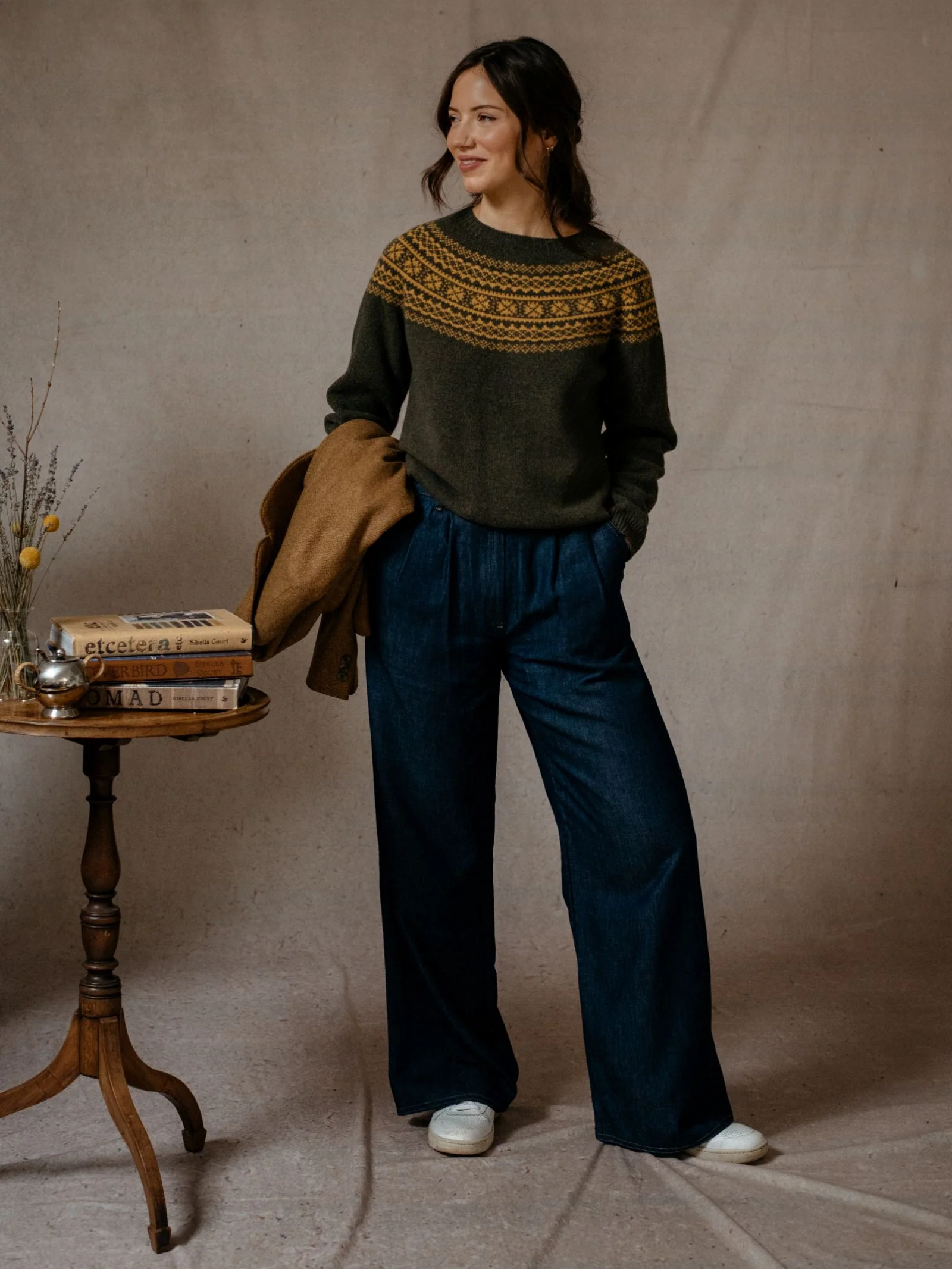 Two-Colour Fairisle Yoke Jumper - Image 7